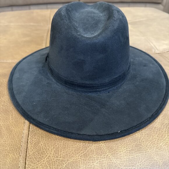 Black Hat Made In Mexico - Suede, Size Medium Fedora - Picture 2 of 6